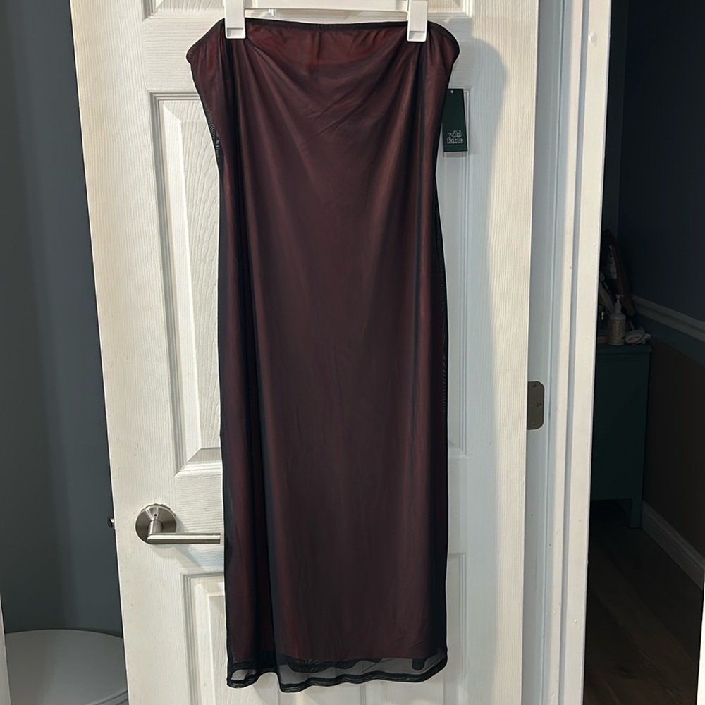 Strapless bodycon dress
